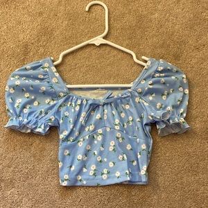 blue preppy shirt xxs